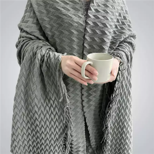 Knitted Throw Blanket-1