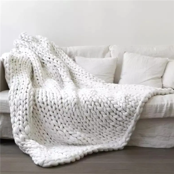 Weighted chunky blanket